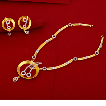 916 Gold Hallmark stylish Women's Necklace Set LN2...