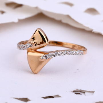 18KT Rose Gold Designer Ladies Ring RLR595