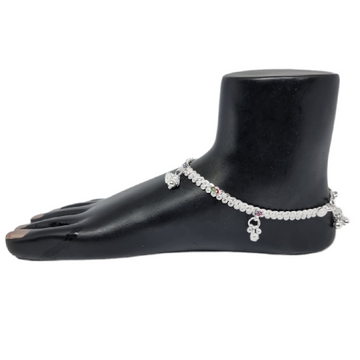 Handmade Payal In Silver MGA - PLS4202