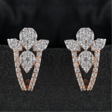 18Kt Gold Gorgeous Design Diamond Earring by 