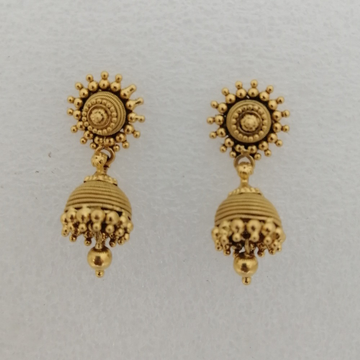 22KT Gold Antique Jummar Earrings VG-E02 by 