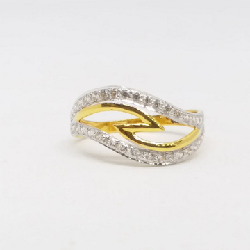 22 KT 916 Hallmark Gold Daimond Fancy ladies Ring by Zaverat