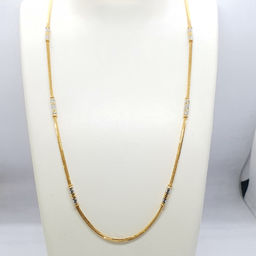 Gold 91.6 Pipe Design Ladies Chain by 