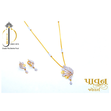 22KT / 916 Gold casualware Pendant chain with earr... by 