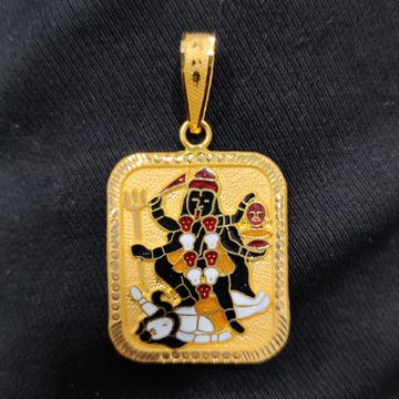 916 Gold Fancy Gent's Minakari Pendant