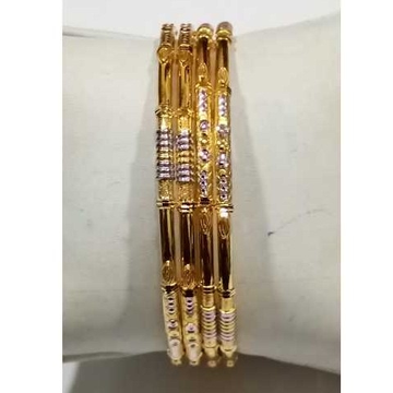 22KT Gold Fancy Bangle by 