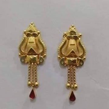 22KT Gold Hallmark Daily Wear Earring For Women  by 