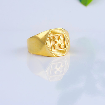 Gold Daily Wear Gents Ring by 