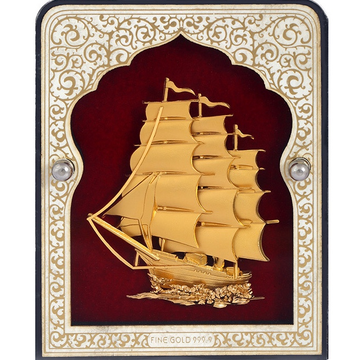999 GOLD BOAT FRAME by 