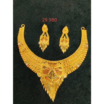 916 Gold Kalkatti Necklace by 