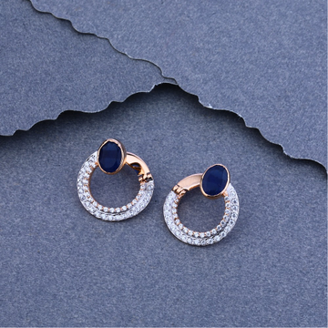 750 Rose Gold  CZ hallmark Bali  RFB07