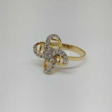 Real diamond Flower Resigned branded ladies ring by 