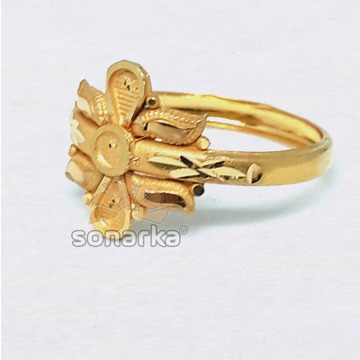 Wholesaler Of 916 Plain Gold Ring Hollow Single Pipe Design For Ladies Jewelxy