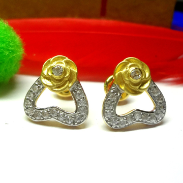 916 gold cz diamond elegant ear ring