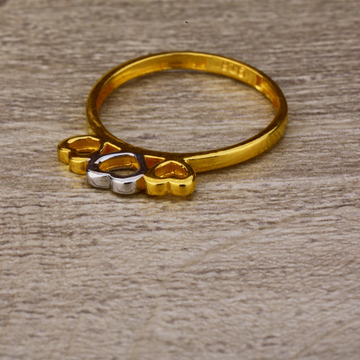 Ladies 22K Gold Heart Design ring -LPR157