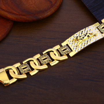 Mens 916 gold bracelet-mpb84