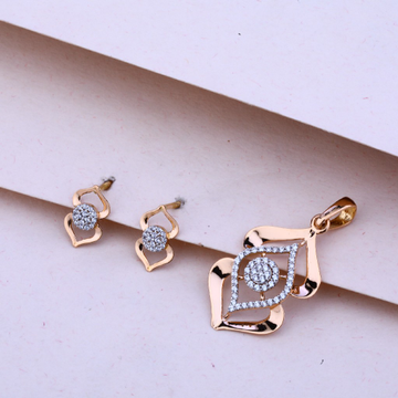 750 Rose Gold Fancy Pendant Set RPS67