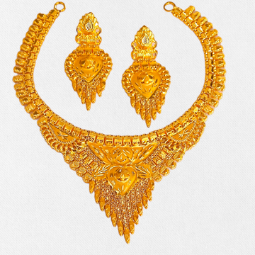 Gold Antique Bridal Necklace set by 