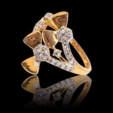 916 gold hallmark ring for women  by S B ZAWERI