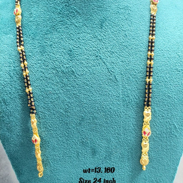 22crt Gold Antique Mangalsutra by Suvidhi Ornaments