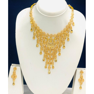 22Kt Gold Bridal Necklace Set by 