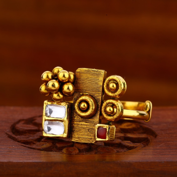 916 Gold CZ Antique Stylish Ladies Ring LAR92
