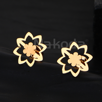 18CT Rose Gold Gorgeous CZ Ladies Earring RE279