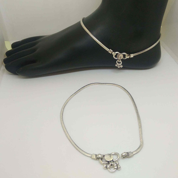 925 silver simple chain oxidised payal/anklet for... by 