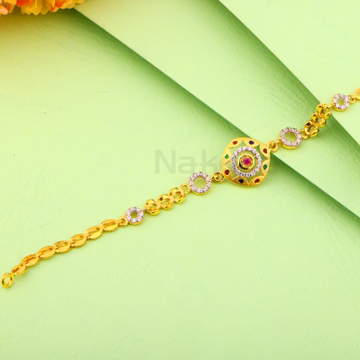 916 Gold CZ Ladies Exclusive Bracelet LB546