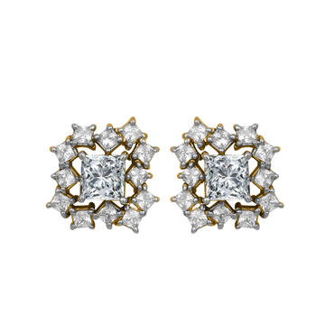 Diamond Simple Earrings MDER170