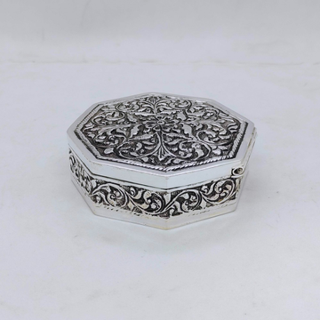 Real silver box for gifting in antique octagon sha... by 
