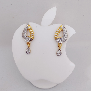 22k Gold Exclusive Stone Sitting Ledies Earring by 