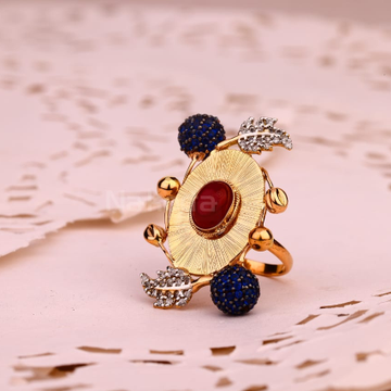 750 Rose Gold Hallmark Delicate Ladies Ring RLR893