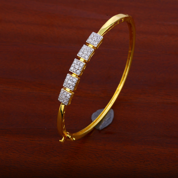 18kt Gold Cz Kada For Ladies LKB88