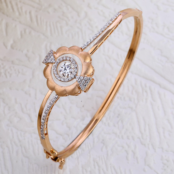 18KT Rose Gold Hallmark stylish  Kada Bracelet RLK...