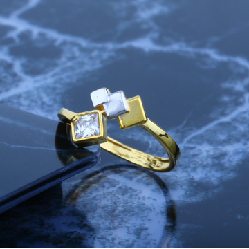 916 CZ Gold Engagement Diamond Ring JJLR-030