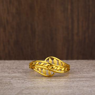 916 Gold Hallmark Fancy plain Ring LPR200
