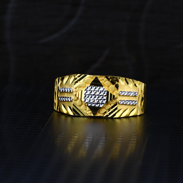 Men's Exclusive 22K Plain Casting Gold Ring- MPR43