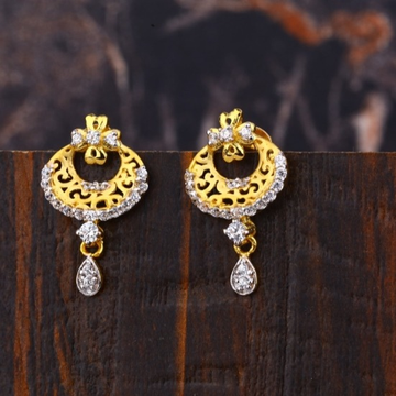 22 carat gold fancy ladies earrings RH-LE868