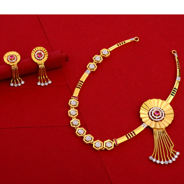 22KT Gold Women's Classic Necklace Set LN175