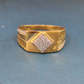 22K Gold Exclusive Stone Gents Ring by 