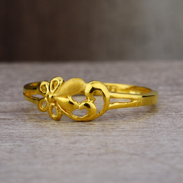 Ladies 22K Gold New Fancy CZ Ring -LPR43