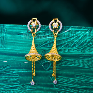 22KT Gold Hallmark Ladies Fancy Jhummar Earrings L...