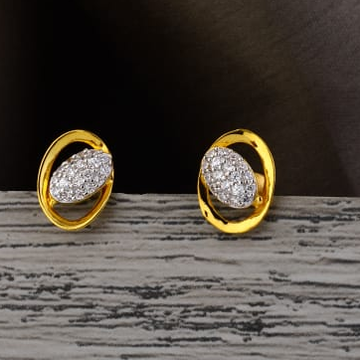 22KT Gold CZ Classic Ladies Tops Earring LTE371