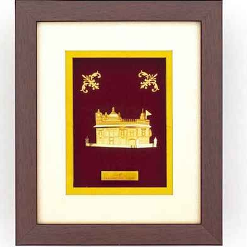 Golden Temple Frame In 24K Gold Foil MGA - AGE0316