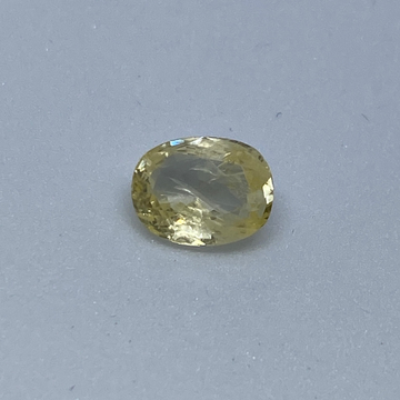 3.72ct oval yellow yellow-sapphire-pukhraj by 