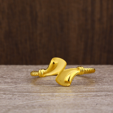 916 Gold Women's Stylish Plain Ring LPR233