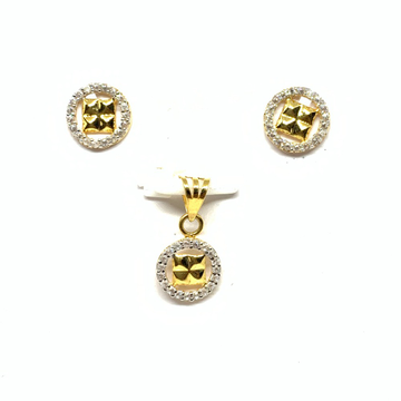 Designer Gold Pendant Set by Rajasthan Jewellers Private Limited