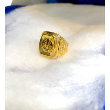 22KT Gold Designer Gents Ring by Shubh Gold