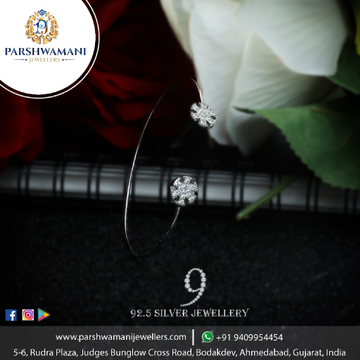 92.5 Sterling Silver Delicate Fancy Cz Brecelet Fo...